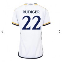Koszulka piłkarska Real Madrid Antonio Rudiger #22 Strój Domowy dla kobiety 2023-24 tanio Krótki Rękaw